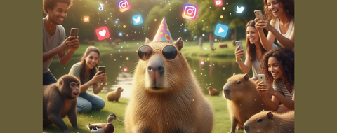 Capybara viral : phénomène des réseaux sociaux