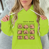 Pull Capybara Adulte Unisexe Vert