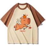 Tshirt Capybara Femme Cupidon