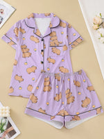 Pyjama Capybara Violet Femme