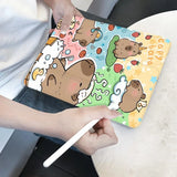 Coque Ipad Capybara Chill