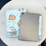 Coque Ipad Capybara Nage