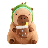 Doudou Mignon Capybara Marron Avocat