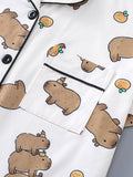Pyjama Capybara Blanc Femme