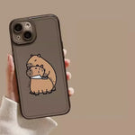 Coque Transparente Iphone Capybara Couteau