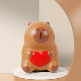 Squishy Capybara Cœur Rouge