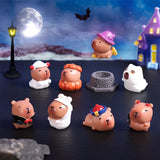 Mini Figurines Capybara Halloween x8