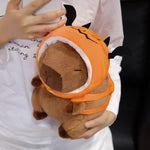 Peluche Capybara Halloween Citrouille