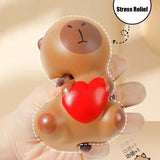 Squishy Capybara Cœur Rouge