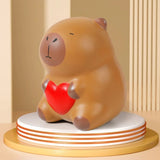 Squishy Capybara Cœur Rouge