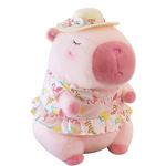 Peluche Capybara Rose